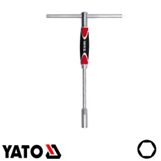   Yato YT-1552 dugókulcs T-hajtószárral (hatlapú), CrV, 8 mm, 310 mm