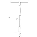 Yato YT-1556 dugókulcs T-hajtószárral (hatlapú), CrV, 12 mm, 310 mm