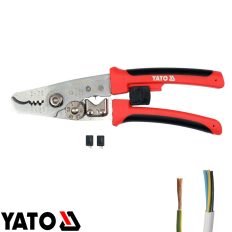   Yato YT-19682 kábelvágó és blankoló fogó - 200 mm (max Ø 10,5 mm)