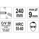 Yato YT-1969 kábelvágó fogó CrV - 240 mm (max Ø 9 mm)