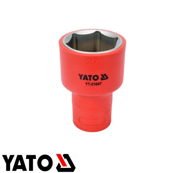 Yato YT-21047 szigetelt hatlapú dugókulcs 1/2" - 27 mm (VDE 1000V)
