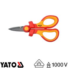   Yato YT-21200 villanyszerelő olló CrV - 160 mm (szigetelt, VDE 1000V)