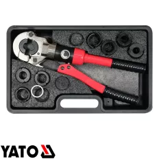   Yato YT-21758 hidraulikus présfogó készlet PEX csövekhez TH16-20-25-32, U16-20-25-32