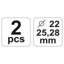 Yato YT-2182 peremező készlet csövekhez - 90 fok (22, 25, 28 mm)