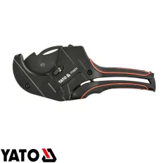   Yato YT-22273 csővágó olló műanyag csövekhez, racsnis (max Ø 63 mm)