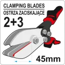 Yato YT-22380 csőszűkítő fogó - 260 mm 2+3 pengéjű (45 mm széles)