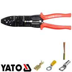   Yato YT-2254 többfunkciós krimpelő fogó - 250 mm (szigetelt saru, szigeteletlen saru, csúszósaru)
