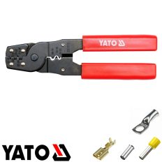   Yato YT-2256 többfunkciós krimpelő fogó - 180 mm (csúszósaru, érvéghüvely, szigeteletlen kábelsaru)