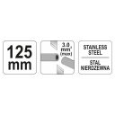 Yato YT-2262 oldalcsípő fogó - 125 mm (rozsdamentes acél)