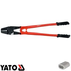   Yato YT-22851 krimpelő fogó roppantós kötélszorító bilincshez - 600 mm (4,8-6,6-8,7-9,5-11,3 mm)