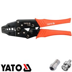   Yato YT-2298 krimpelő fogó antennacsatlakozókhoz - 240 mm (RG6, RG58, RG59, RG62)