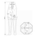 Yato YT-2300 krimpelő fogó szigeteletlen csúszósaruhoz - 220 mm (0,5-6 mm2)