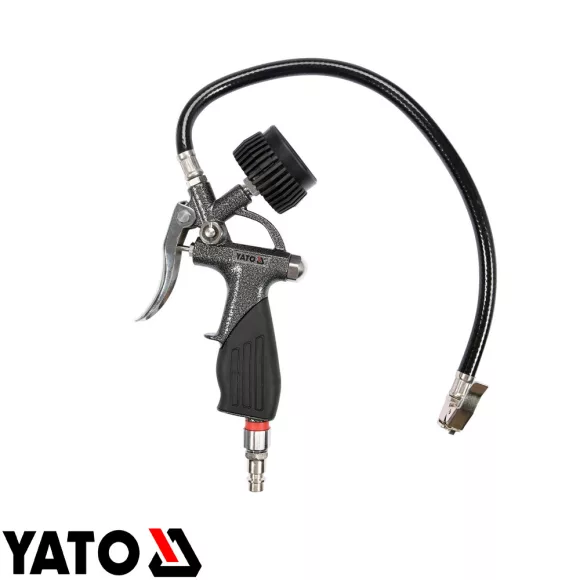 Yato YT-23701 kerékfúvató pisztoly, nyomásmérővel 0-6 bar