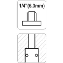 Yato YT-2390 pneumatikus gyorscsatlakozó - 1/4" külső menet