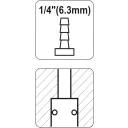 Yato YT-2396 pneumatikus gyorscsatlakozó - 1/4" (6,3 mm) tömlővég