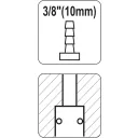 Yato YT-2397 pneumatikus gyorscsatlakozó - 3/8" (10 mm) tömlővég
