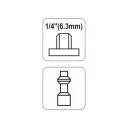 Yato YT-2399 pneumatikus gyorscsatlakozó dugó - 1/4" külső menet