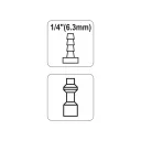 Yato YT-2405 pneumatikus gyorscsatlakozó dugó - 1/4" tömlővéggel