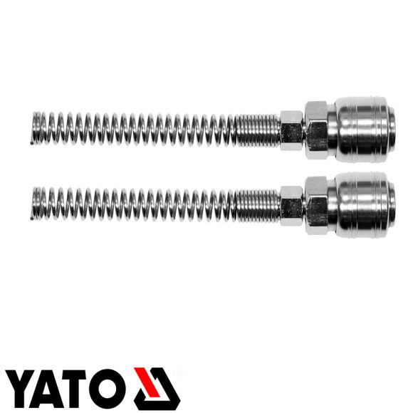 Yato YT-24100 pneumatikus tömlő gyorscsatlakozó hűvely 1/4" (5x8 mm tömlőhöz) (2 db)