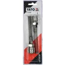 Yato YT-24100 pneumatikus tömlő gyorscsatlakozó hűvely 1/4" (5x8 mm tömlőhöz) (2 db)