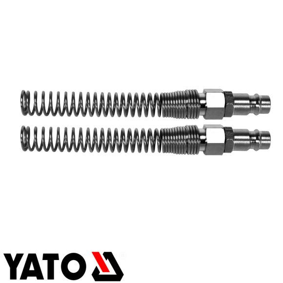 Yato YT-24103 pneumatikus tömlő gyorscsatlakozó dugó 1/4" (6x10 mm tömlőhöz) (2 db)