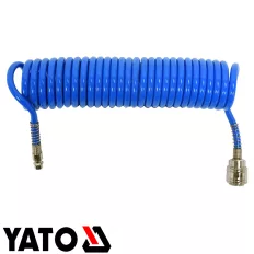   Yato YT-24201 pneumatikus spiráltömlő gyorscsatlakozóval 5,5x8 mm PU - 5 m