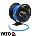 Yato YT-24240 pneumatikus tömlődob 10 mm PVC tömlővel, gyorscsatlakozóval - 15 m