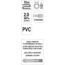 Yato YT-24240 pneumatikus tömlődob 10 mm PVC tömlővel, gyorscsatlakozóval - 15 m