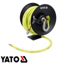 Yato YT-24241 pneumatikus tömlődob 9,5 mm PVC-NBR Hybrid tömlővel, gyorscsatlakozóval - 15 m