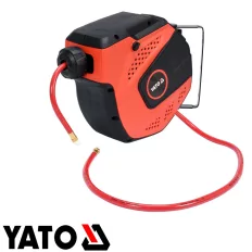  Yato YT-24242 automata pneumatikus tömlődob 8 mm PVC tömlővel, 1/4" belső menettel - 10 m