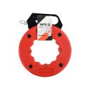 Yato YT-25010 acél kábelbehúzó szalag dobon - 15,3 m