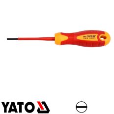   Yato YT-28150 szigetelt lapos csavarhúzó S2 acél - 2,5x75 mm (VDE 1000V)