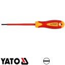 Yato YT-28153 szigetelt lapos csavarhúzó S2 acél - 3x100 mm (VDE 1000V)
