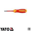 Yato YT-2821 szigetelt csavarhúzó S2 acél - PH0x60 mm (VDE 1000V)