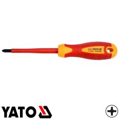   Yato YT-2823 szigetelt csavarhúzó S2 acél - PH2x100 mm (VDE 1000V)