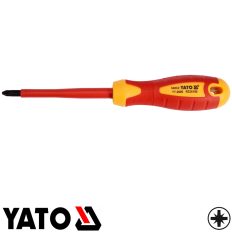   Yato YT-2826 szigetelt csavarhúzó S2 acél - PZ2x100 mm (VDE 1000V)