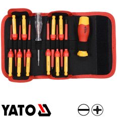   Yato YT-28290 szigetelt csavarhúzó készlet S2 acél, 12 részes VDE 1000V (PH, SL)