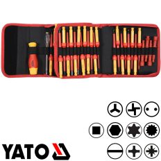   Yato YT-28293 szigetelt csavarhúzó készlet S2 acél, 50 részes VDE 1000V