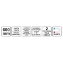 Yato YT-30061 mágneses vízmérték, 2 libella - 60 cm