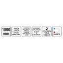 Yato YT-30063 mágneses vízmérték, 2 libella - 100 cm