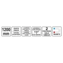 Yato YT-30064 mágneses vízmérték, 2 libella - 120 cm