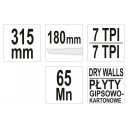 Yato YT-31343 gipszkarton fűrész, kétélű 180 mm