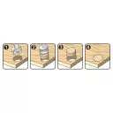 yato YT-33837 dugózó- és forstner fúró készlet, 10 részes (15, 20, 25, 30, 35 mm)