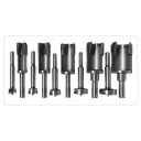 yato YT-33837 dugózó- és forstner fúró készlet, 10 részes (15, 20, 25, 30, 35 mm)