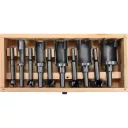 yato YT-33837 dugózó- és forstner fúró készlet, 10 részes (15, 20, 25, 30, 35 mm)