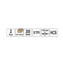Yato YT-33920 szablyafűrészlap fához HCS 300x1,45 mm (5 Tpi) - 2 darab