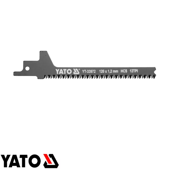 Yato YT-33972 szablyafűrészlap fához, ívelt vágás HCS 120x1,2 mm (12 Tpi)
