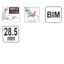 Yato YT-34684 multiszerszám merülő fűrészlap szett - 28,5 mm BIM, 3 darab (fa-fém)