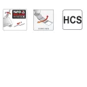 Yato YT-34685 multiszerszám merülő fűrészlap szett - 34 mm HCS, 3 darab (fa, műanyag)