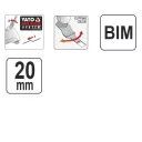 Yato YT-34686 multiszerszám merülő fűrészlap - 20 mm BIM, (fa-fém)